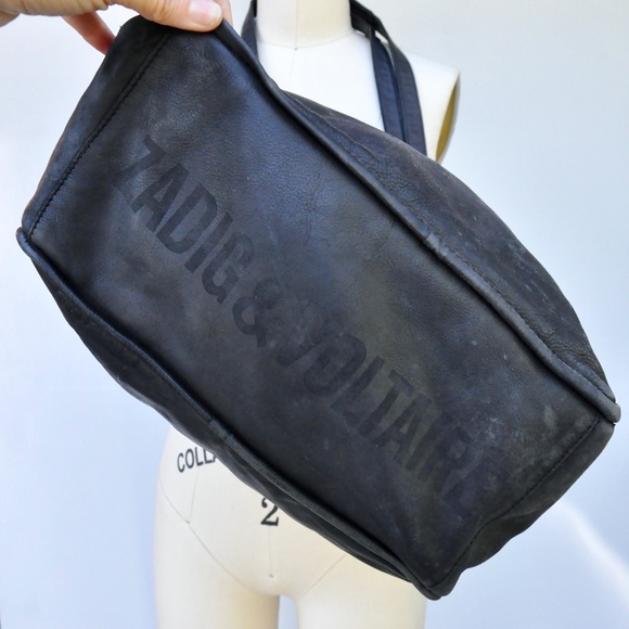 Zadig & Voltaire Black Leather Shoulder Bag Skull - Picture 10 of 16